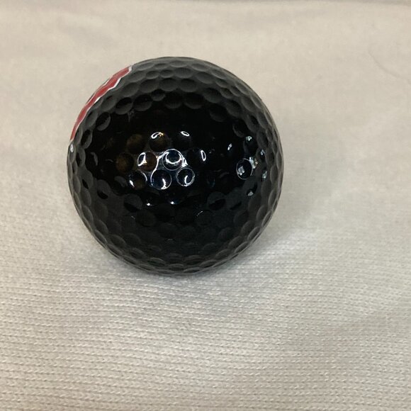 Ohio State Buckeyes Block O Golf Ball - Black Ball Red Logo - OSU Collectable - Picture 2 of 6